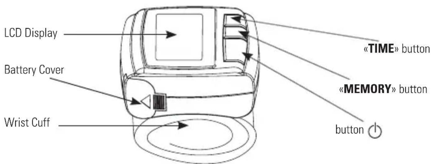 Marque Verte Digitensio BP 3BQ13 - The various components of the blood-pressure monitor - 1