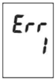 Marque Verte Digitensio BP 3BM13P - Error messages/malfunctions - 1