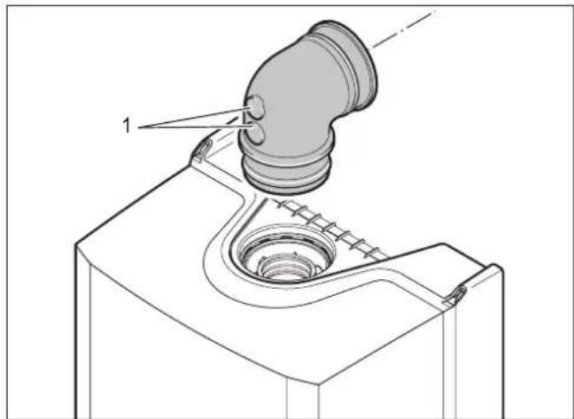 BUDERUS Logamax plus GB02224K - Monter le tuyau vertical d'évacuation des fumées - 2