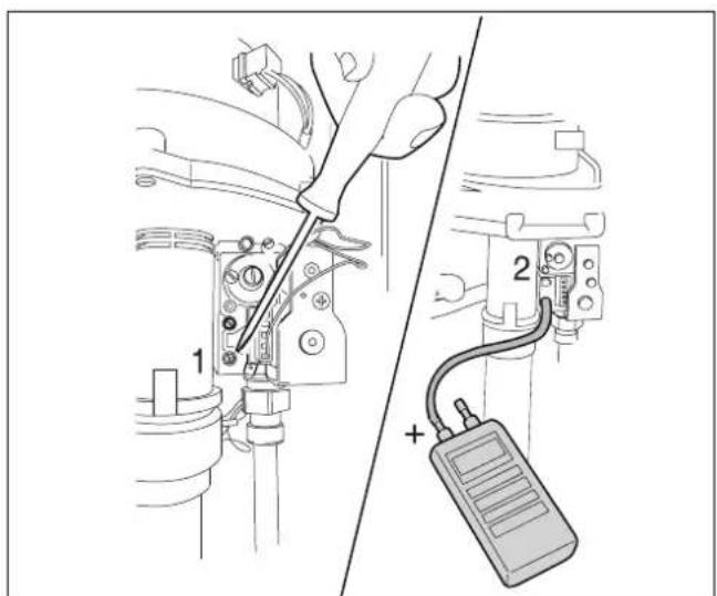 BUDERUS Logamax plus GB02224K - Mesure de la pression statique admissible du gaz - 2