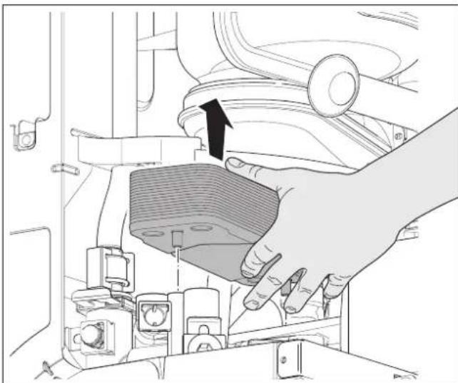 BUDERUS Logamax plus GB02224K - Enlever l'échangeur thermique à plaques - 2