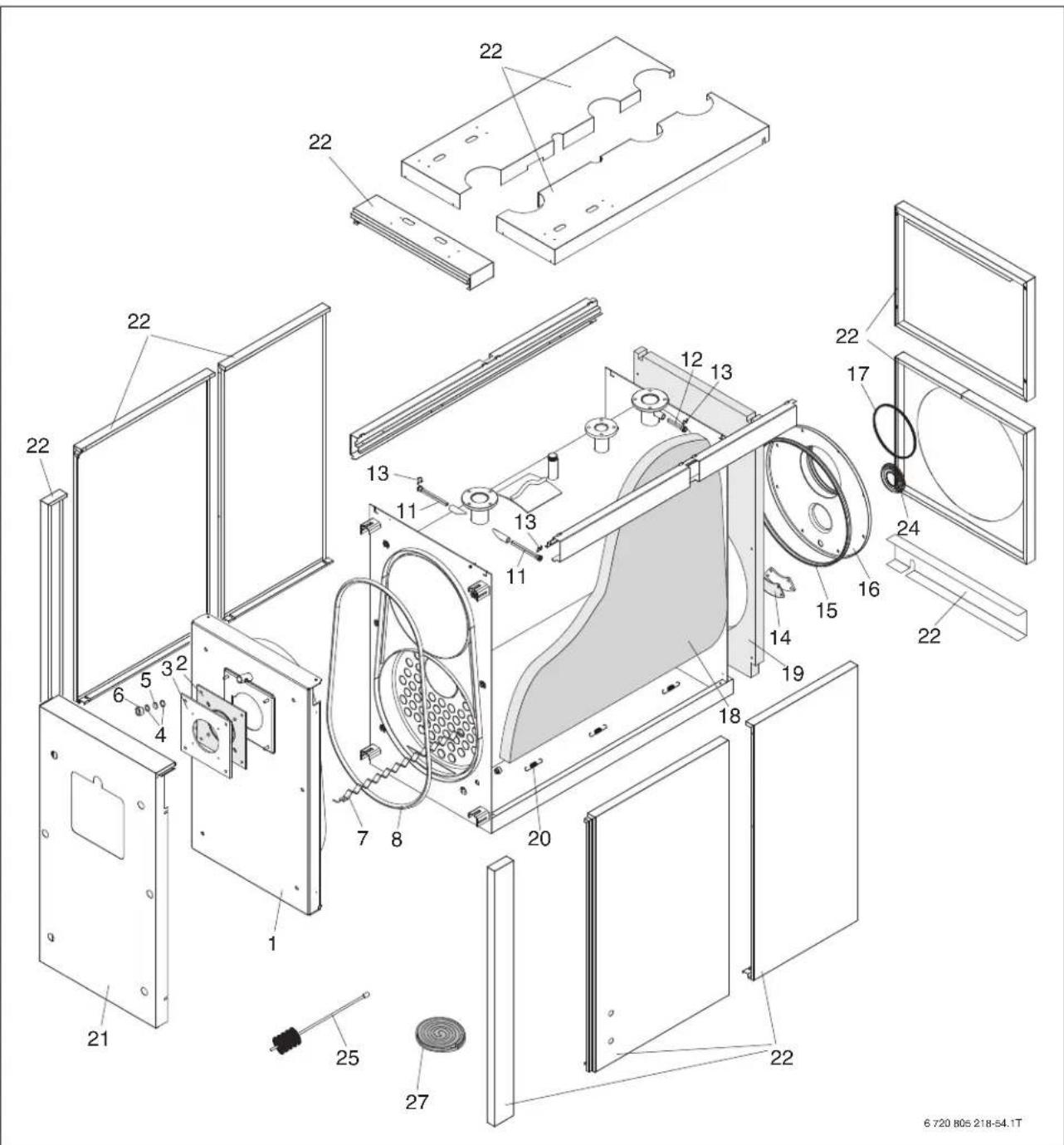 BUDERUS SB745WS - Lists de pieces de rechange - 1
