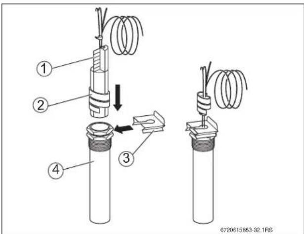 BUDERUS SB625WS - Installation de la sonde de température - 3