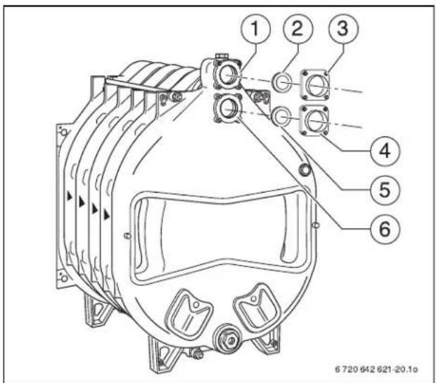 BUDERUS Logano G315 - Raccordement de la chaudière côté hydraulique - 1