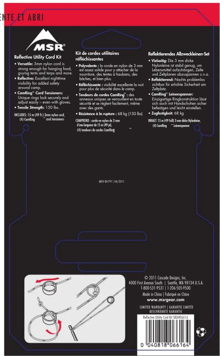 MSR Reflect UtiliCord - 2