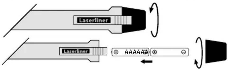 Laserliner ActivePen - Zakładanie baterii - 1