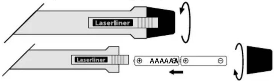 Laserliner ActivePen - Batterijen plaatsen - 1