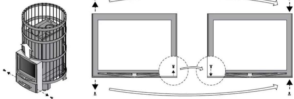 HARVIA Legend 300 Duo - Montage des Ofens in einer Wandöffnung aus Beton oder Ziegelstein - 9