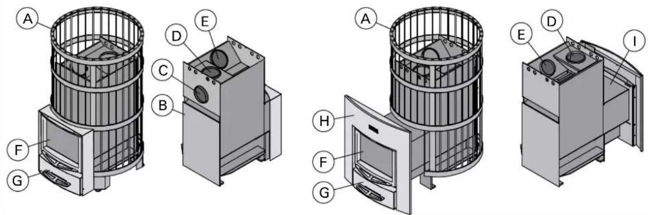 HARVIA Legend 240 SL - Ofenteile - 1