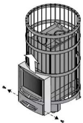 HARVIA Legend 240 SL - De openingsrichting van de deur van de kachel aanpassen - 2