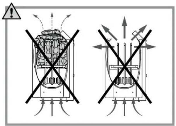 HARVIA Vega BC60 HCB600400S - Podczas umieszczania kamieni: - 1