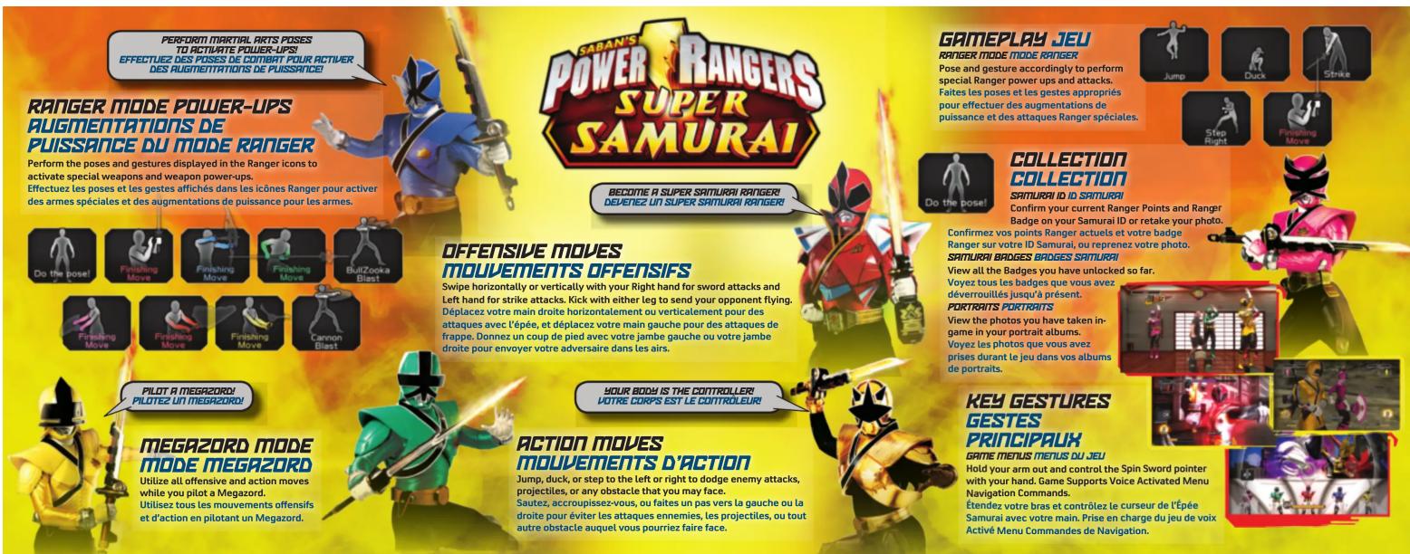MICROSOFT Power Rangers Super Samurai (Xbox 360) - LIMITED WARRANTY GARANTIE LIMITEE - 1