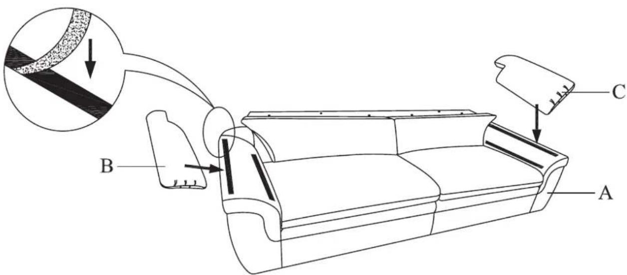 JYSK Brande (3 seat) - Warning to avoid scratches: - 15