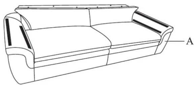 JYSK Brande (3 seat) - Warning to avoid scratches: - 5