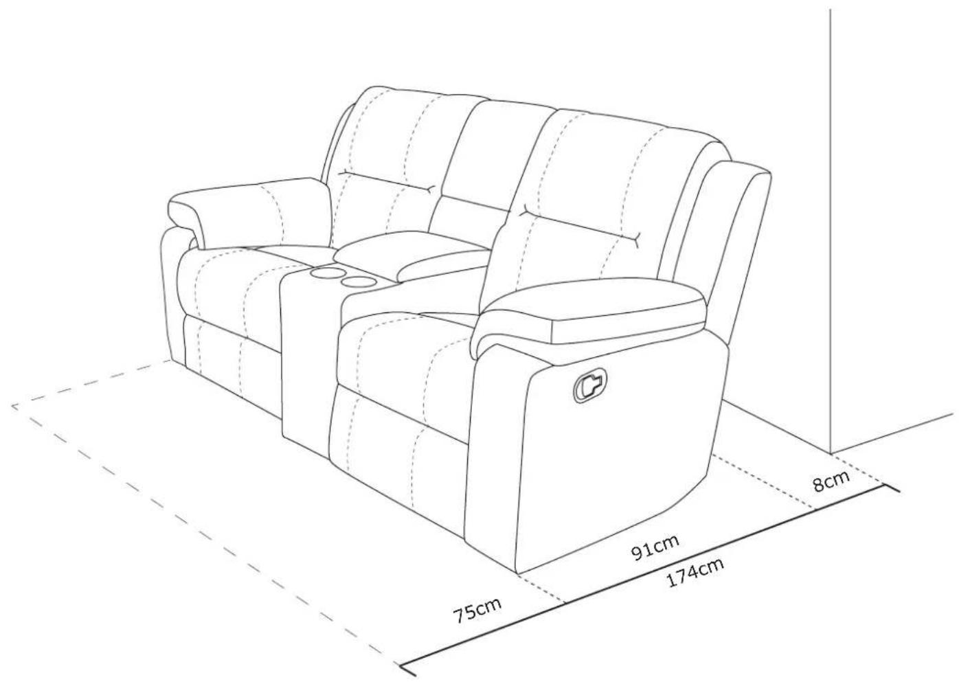 JYSK Batum (196x96x98) - Warning to avoid scratches: - 23