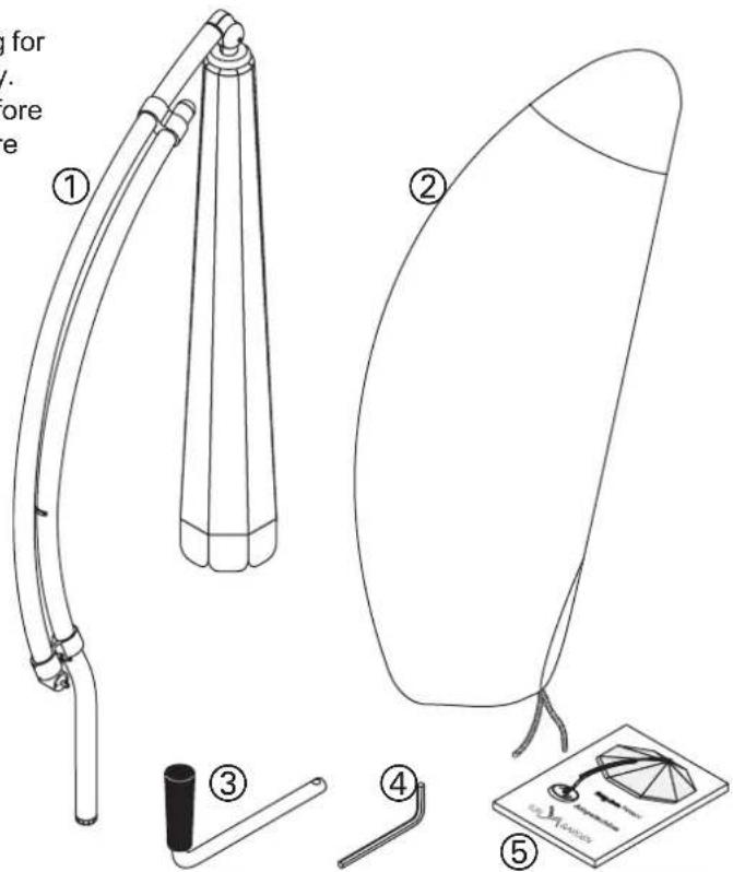 Sun Garden Easy Parasol - Note - 1