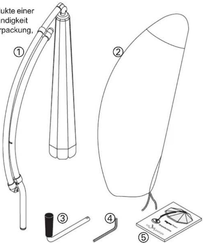 Sun Garden Easy Parasol - Hinweise - 1
