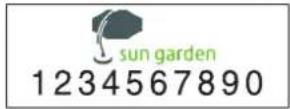 Sun Garden Easy Parasol - Nameplate - 2