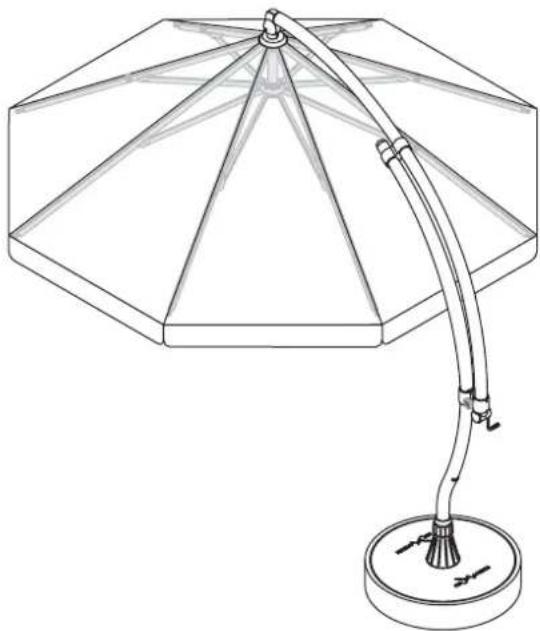 Sun Garden Easy Parasol - Sunshade frame - 1