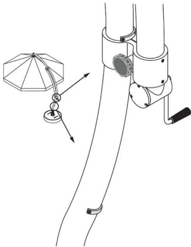 Sun Garden Easy Parasol - Butée du tube coulissant - 1