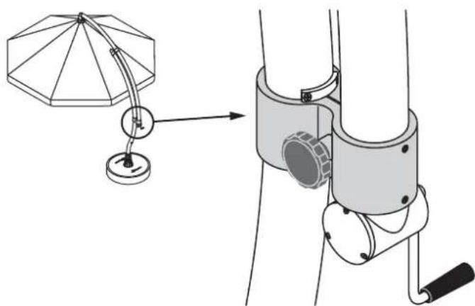 Sun Garden Easy Parasol - Eléments de réglage : l'élément de serrage - 1
