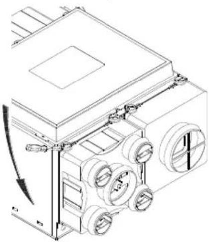 Soler & Palau VMC AKOR ST HR - Desmontaje de las caras de extracción de aire viciado, aire nuevo y de insuflacion - 1