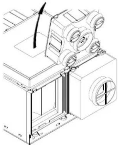 Soler & Palau VMC AKOR ST HR - Demontage des Faces d'extraction air vicié et air neuf et d'insufflation - 3