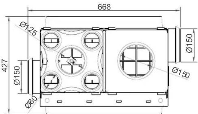 Soler & Palau VMC AKOR ST HR - Dimensions et poids - 2