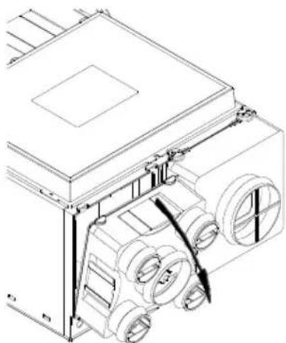 Soler & Palau VMC AKOR ST HR - Disassembly of the stale air exhaust and fresh air and fresh air output faces - 2