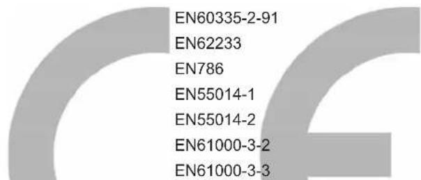 MAC ALLISTER MGT430 - Déclaration de Conformité CE - 1