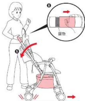 Aprica AirRia Luxuna - 嬰幼兒手推車的開放方法 - 4