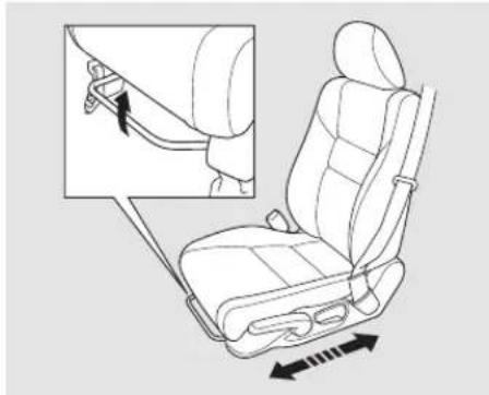 Honda Accord (2010) - Réglages manuels des sièges avant - 1