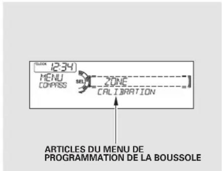 Honda Accord (2010) - Étalonnage de la boussole - 2