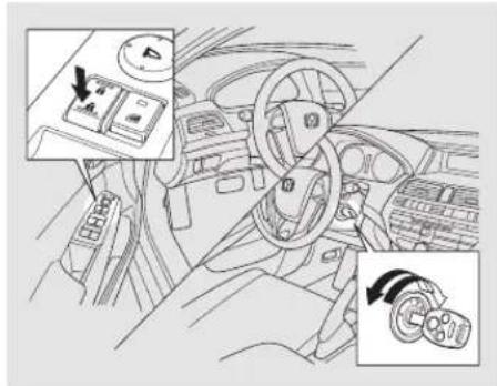 Honda Accord (2010) - Pour annuler les modes de déverrouillage automatique des portières: - 1