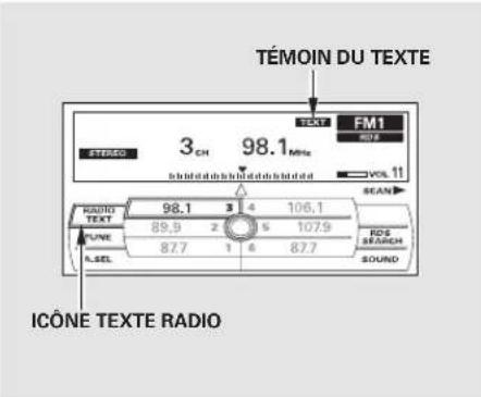 Honda Accord (2010) - Affichage du texte de la radio - 1