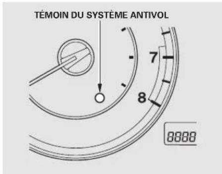 Honda Accord (2010) - Témoin du système de sécurité - 1