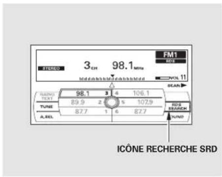 Honda Accord (2010) - Utilisation de la radio FM/AM (modèle avec système de navigation) - 1