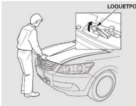 Honda Accord (2010) - Ouverture et fermetre du capot - 2