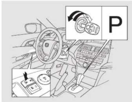 Honda Accord (2010) - PourprogrammerlemodeDeverrouillagea "Park": - 1