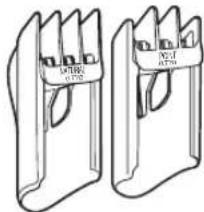 PANASONIC ERCA70 - Opzetstuk voor natuurlijk knippen en opzetstuk voor punjes knippen - 1