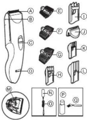 PANASONIC ERCA70 - Identificatie van de onderdelen - 1
