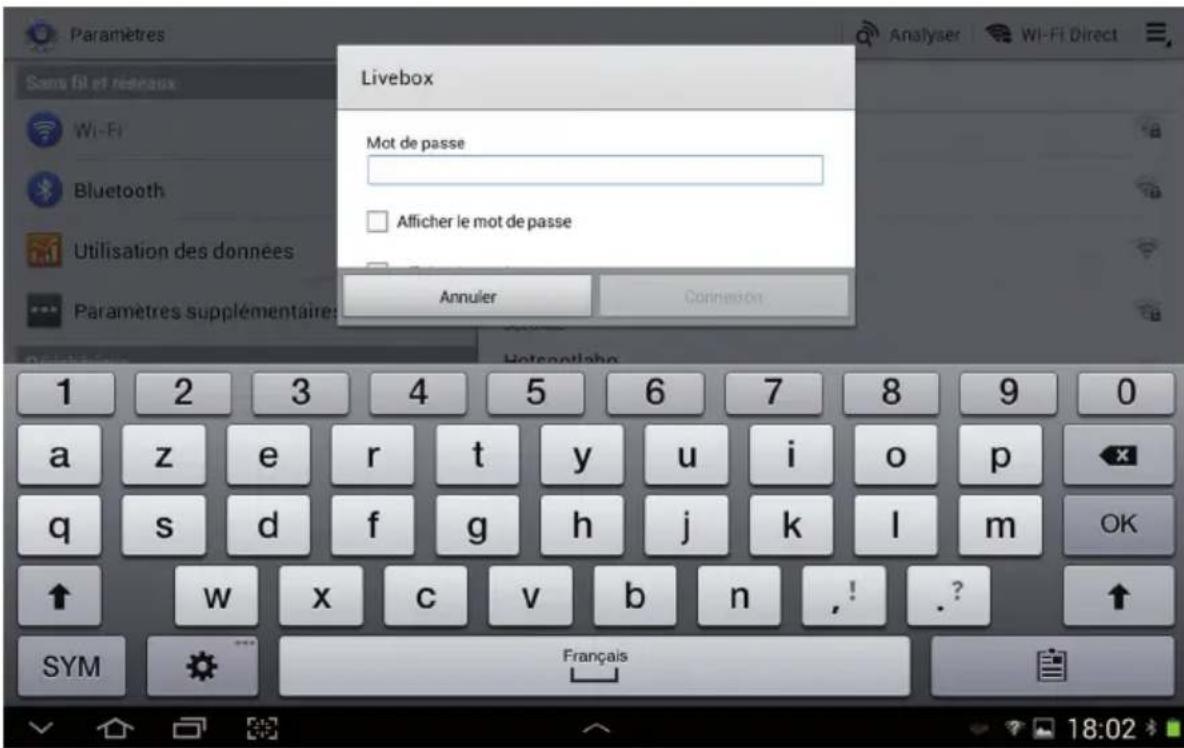 ESSENTIELB Horizon - Appuyez sur l'onglet Wifi pour afficher la liste des reseaux sans fils disponibles : - 2