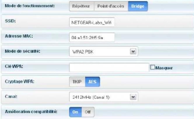 CGV Wifi Booster 1 - Réglages du Wifi booster 1 - 1