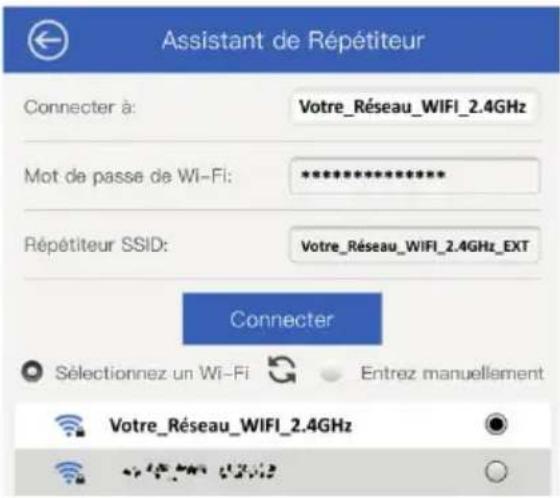 AVIDSEN 108217 - - Sélectionner vous réseau WIFI dans la liste, et recopier la clé WIFI de votre box modem dans la case Mot de passer de WIFI : - 1