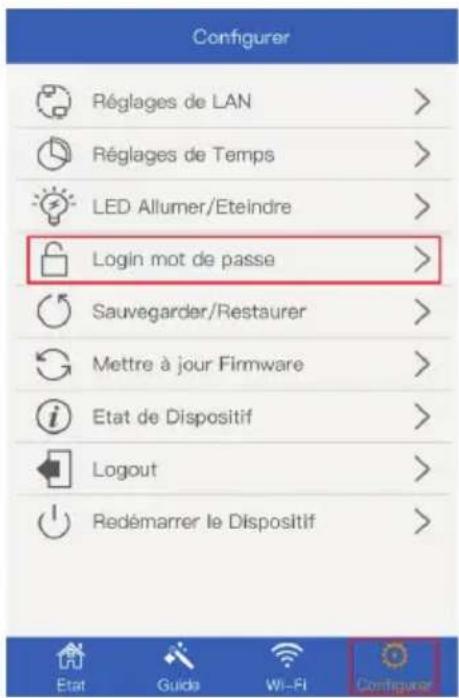 AVIDSEN 108217 - - CHANGESMENT DU MOT DE PASSE DE CONFIGURATION (RECOMMANDÉ) - 1