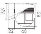 B.E.G. Luxomat LC 200 - Dimensions [mm] - 1