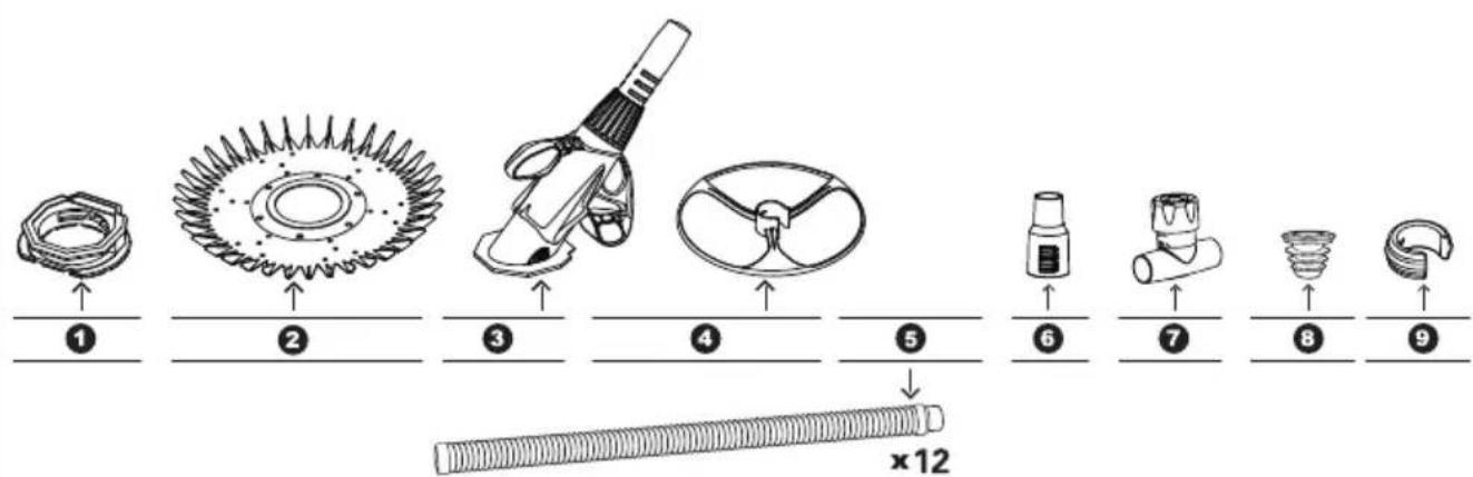 GRE 19007 - PARTS - ÉLÉMENTS - ELEMENTOS - TEILE - PEZZI - ONDERDELEN - PEÇAS - 1