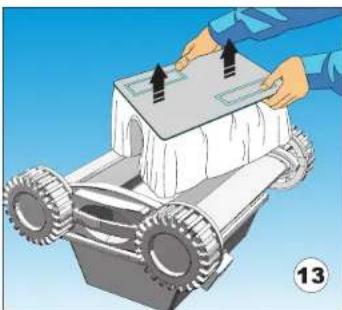GRE RKJ14 - Nettoyage du sac filtrant après chaque cycle du robot - 5