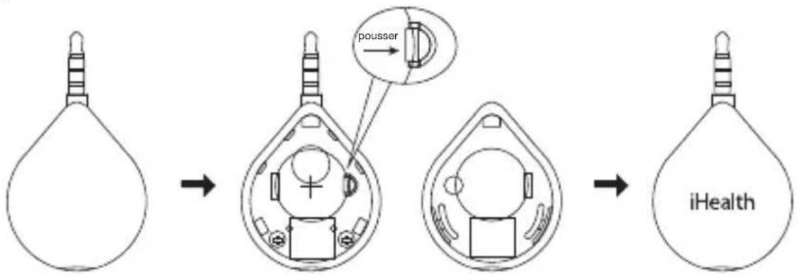 IHEALTH Align - INSTALLER LA PILE - 1