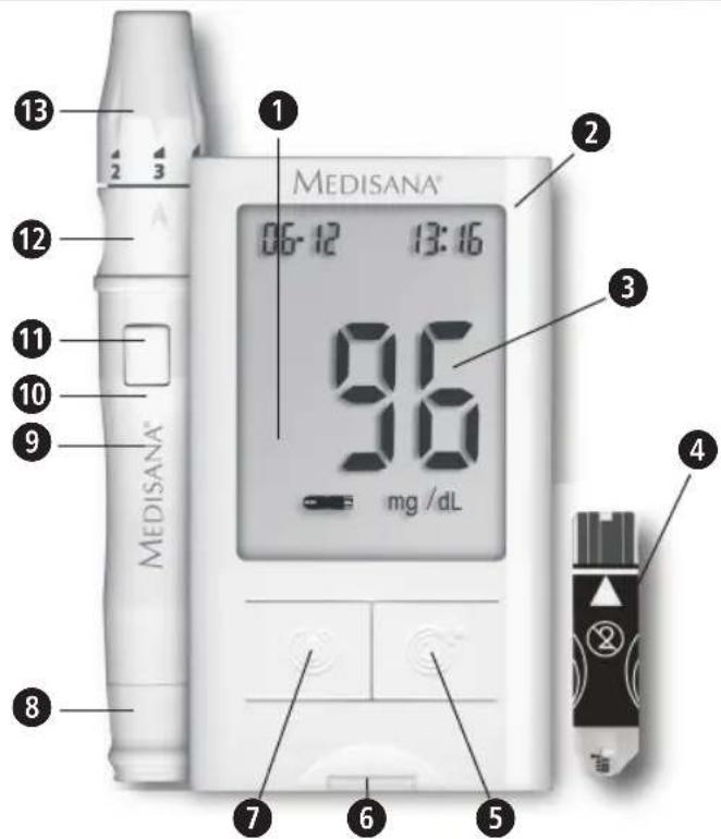 MEDISANA MediTouch - Glucómetro MediTouch - 1